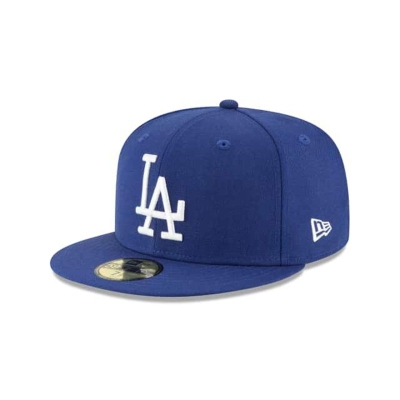 Blue Los Angeles Dodgers Hat - New Era MLB 1958 Cooperstown Wool 59FIFTY Fitted Caps USA1350469